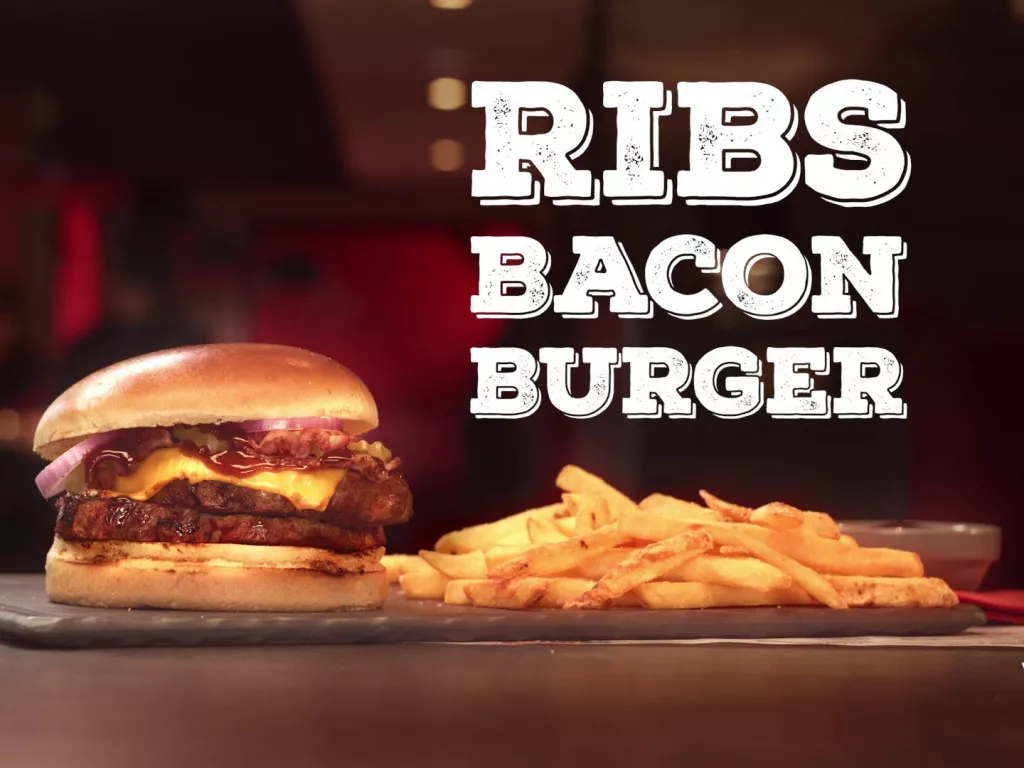 Ribs Bacon Burger